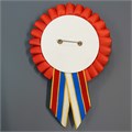 Розетка однорядная с премиум триколор хвостиком. Красная. 7405 - фото 12680