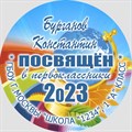 Медаль именная 70 мм "Посвящение в первоклассники". Металл Арт. 4615 4615 - фото 8628